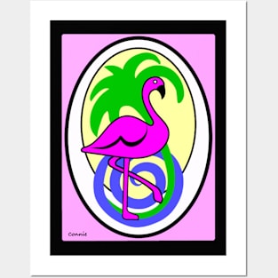 Tropical Pink Flamingo Posters and Art